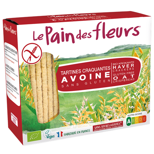 Le Pain des Fleurs Organic Oat Crispbread 150gr glutenfree