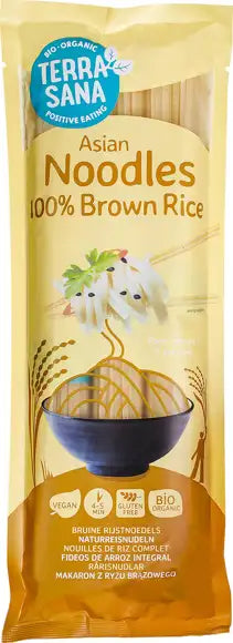 Terrasana Organic Brown Rice noodles 250gr glutenfree