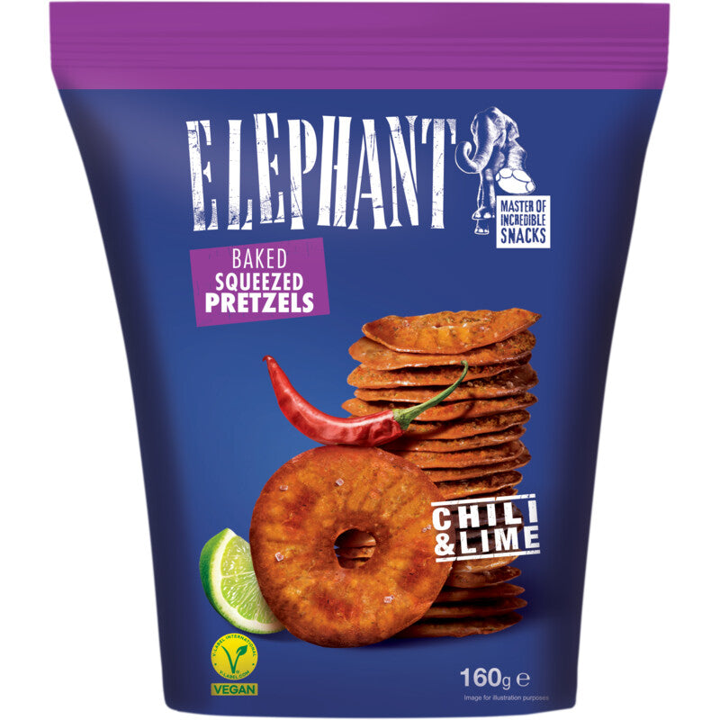 Elephant Pretzels baked with Chili & Lime 180gr
