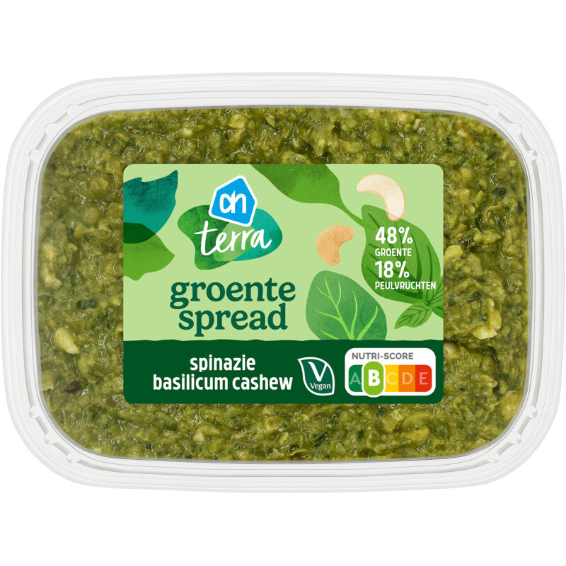 AH Terra Spinach Basil Cashew spread 150gr glutenfree