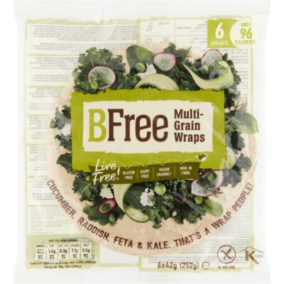 BFree Wraps Wholegrain 6x 252gr glutenfree