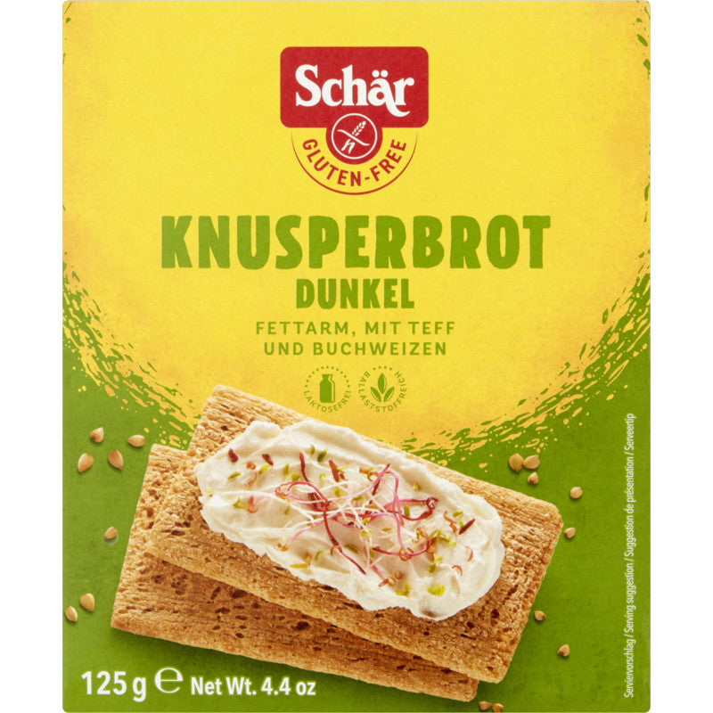 Schar Crackers Knusperbrot Dunkel 125gr glutenfree