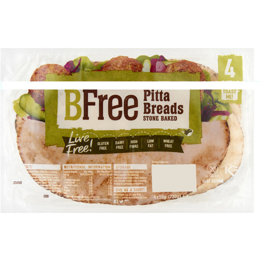 BFree Stone baked Pita breads 4x 220gr glutenfree