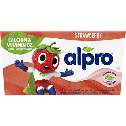 Alpro Yoghurt Strawberry 460gr (4-pack) glutenfree