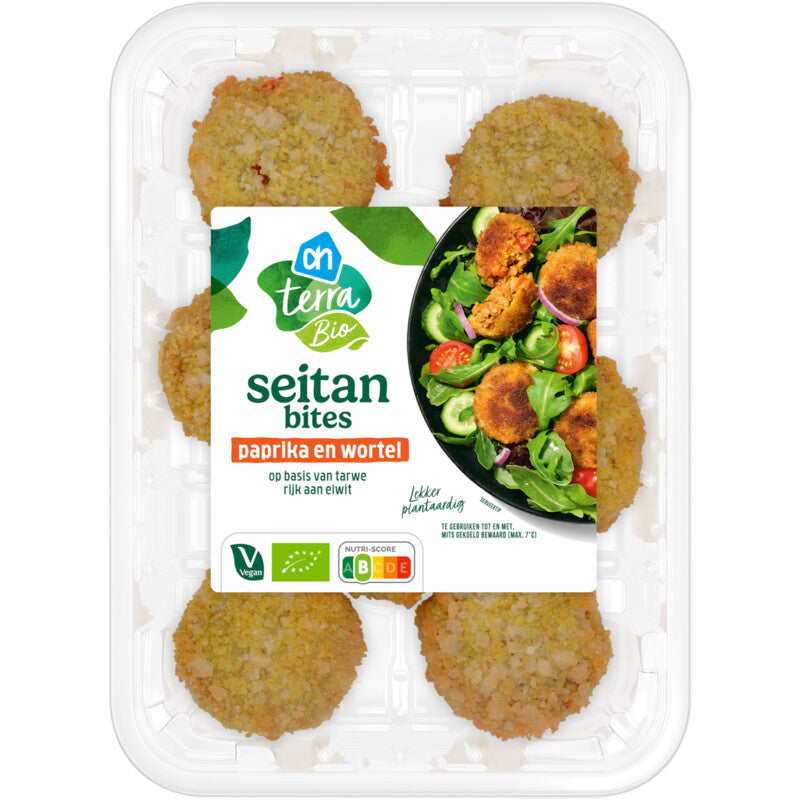 AH Terra Organic Seitan bites Paprika Carrot 175gr