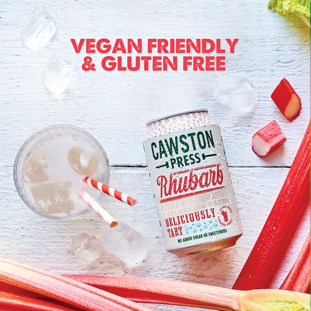 Cawston Press Rhubarb Sparkling juice natural (no added sugar) 330ml