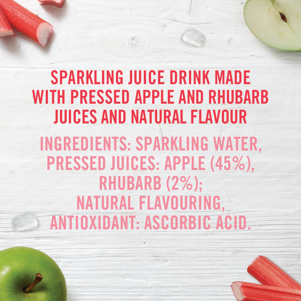 Cawston Press Rhubarb Sparkling juice natural (no added sugar) 330ml