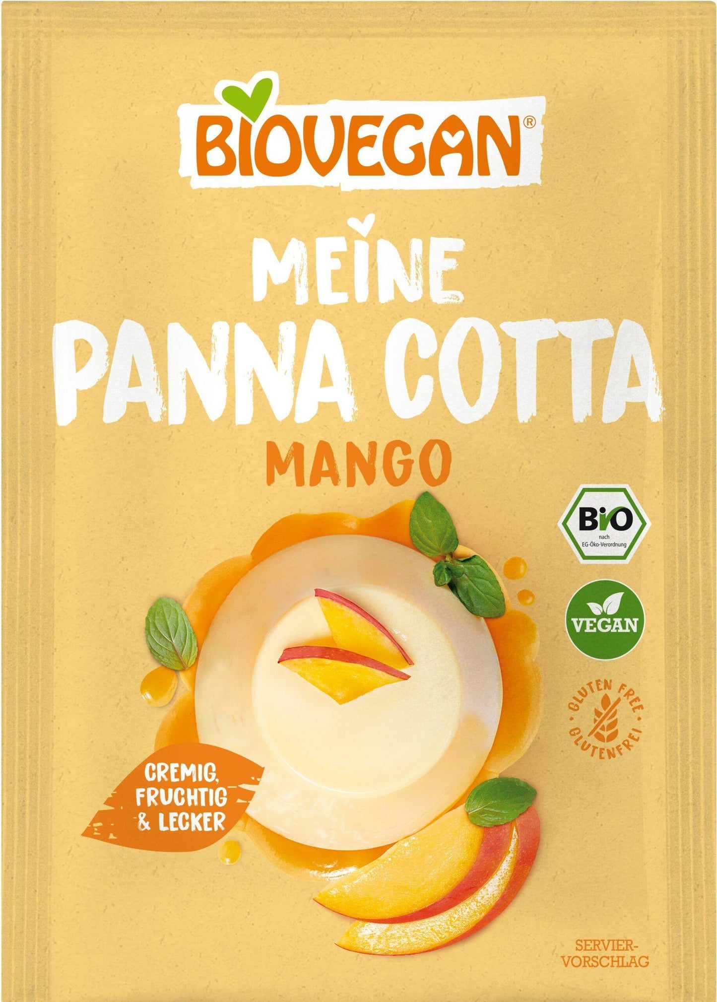 BioVegan Organic Pana Cotta Mango pudding 38gr