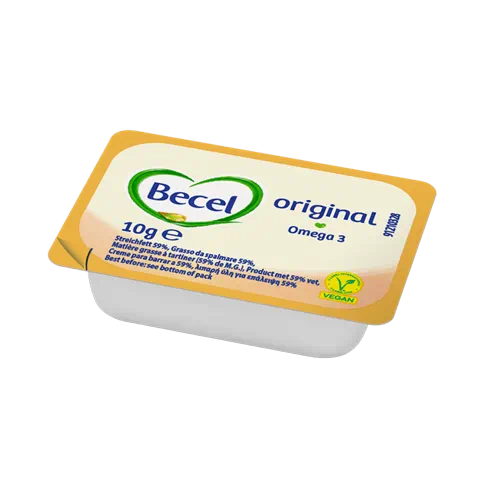 Becel Butter Spread Original Omega 3 Palmoil free 200x10gr glutenfree