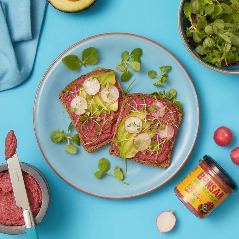 Bonsan Organic Beetroot Horseradish patespread 130gr glutenfree
