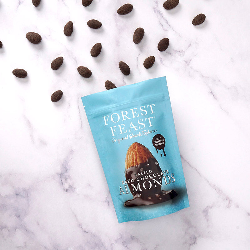 Forest Feast Salted Dark Chocolate Almonds 40g glutenfree