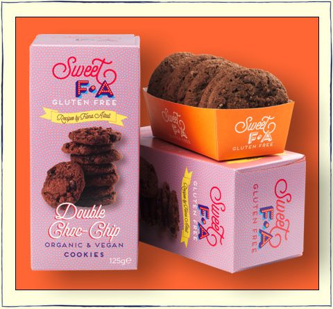 Sweet Fa Organic Double Choco Chip Cookies 125gr glutenfree