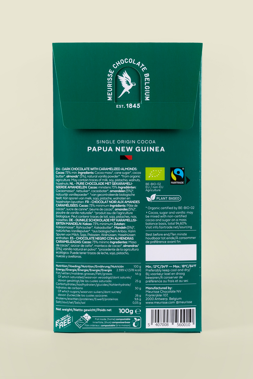 Belvas 有機巧克力薄片 100 克 無麩質