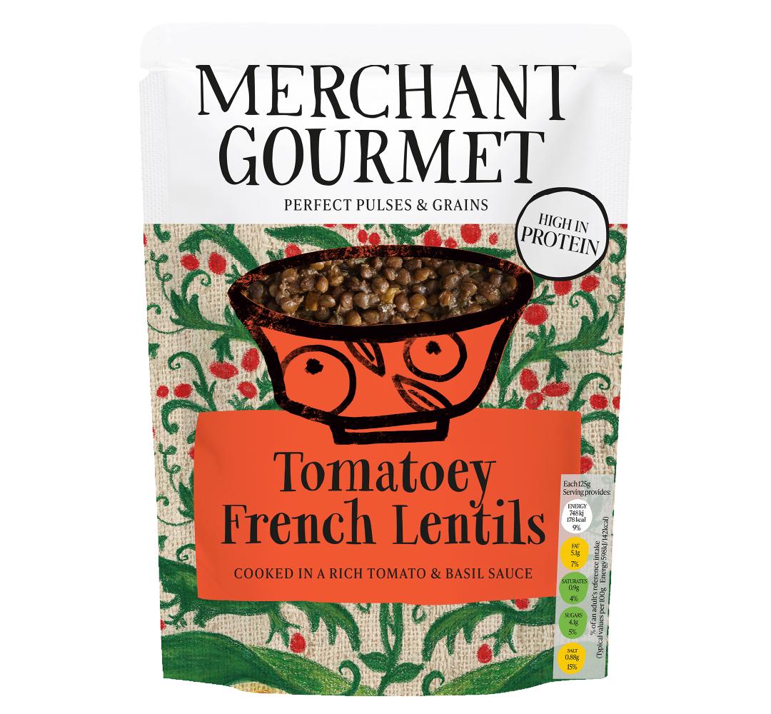 Merchant Gourmet Tomatoes French Lentils meal 250g