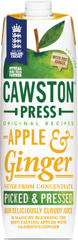 Cawston Press 99.8% Apple Juice & Ginger natural (no added sugar) 1L