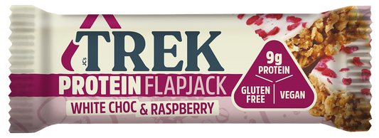 Trek Protein Flapjack White Chocolate Raspberry 3x (glutenfree) 150gr