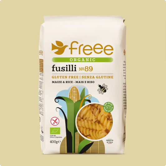 Doves Farm Freee Organic Gluten Free Maize & Rice Fusilli 400g