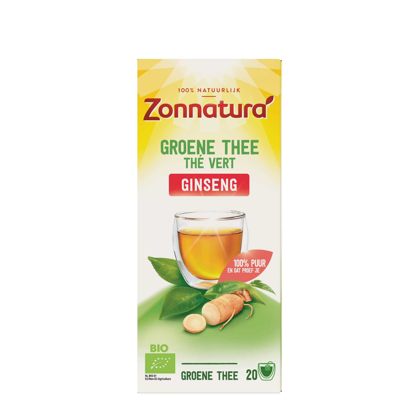 Zonnatura Organic Ginseng Green Tea 20x