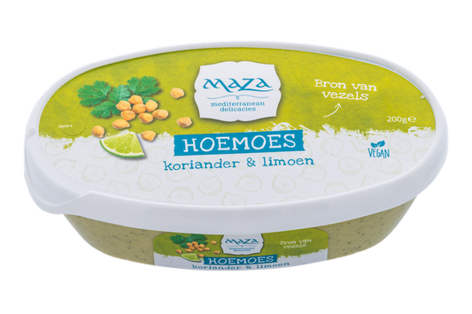 Maza Hummus Coriander Lime spread 200gr glutenfree