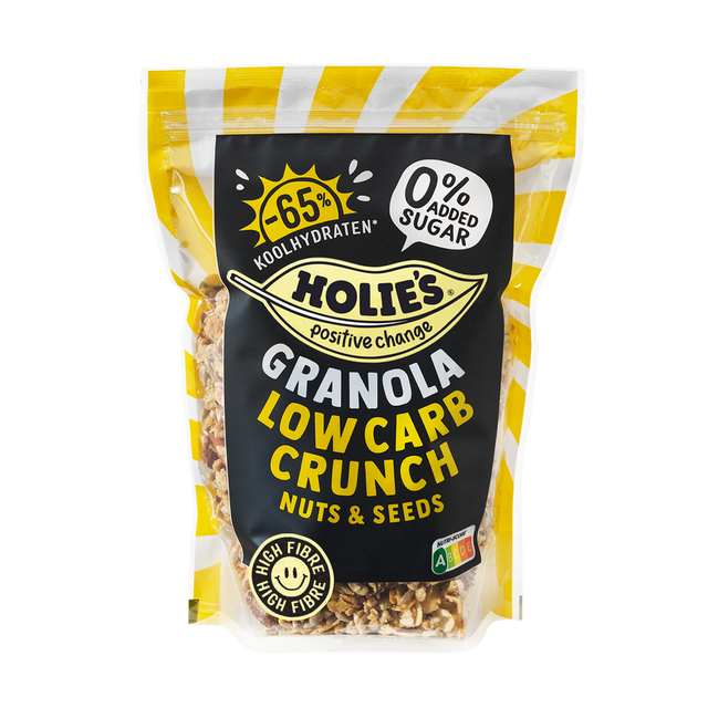 15% SALE - Holie's Granola Low Carb Crunch Nuts & Seeds (no added sugar) 350gr (expiry 24-3-27)