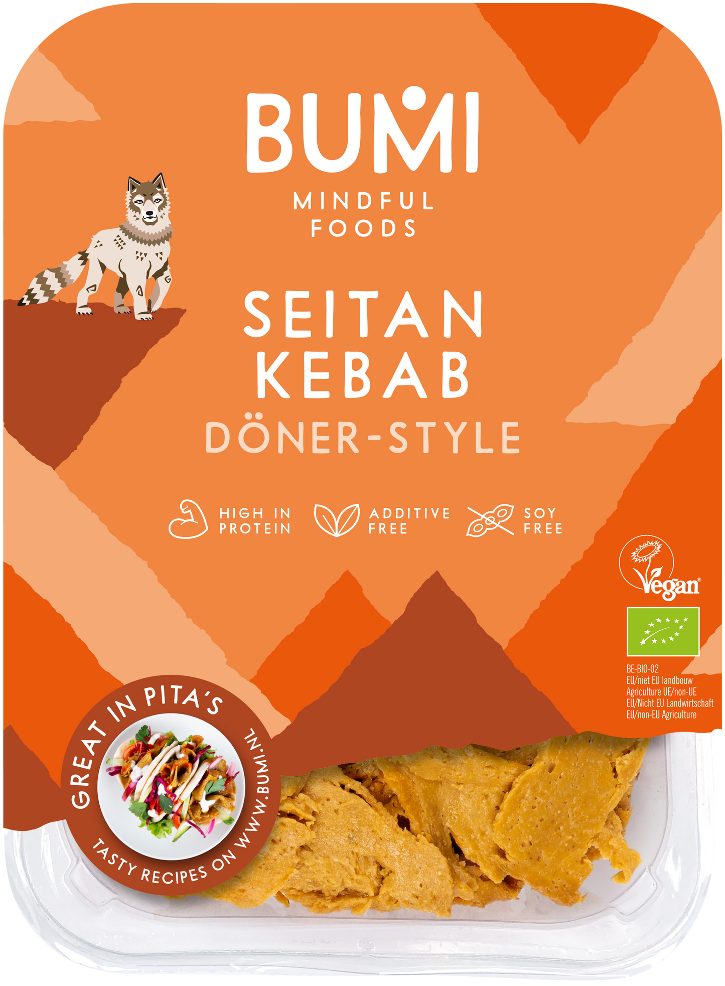 Bumi Pulled Seitan Doner Kebab style 175gr