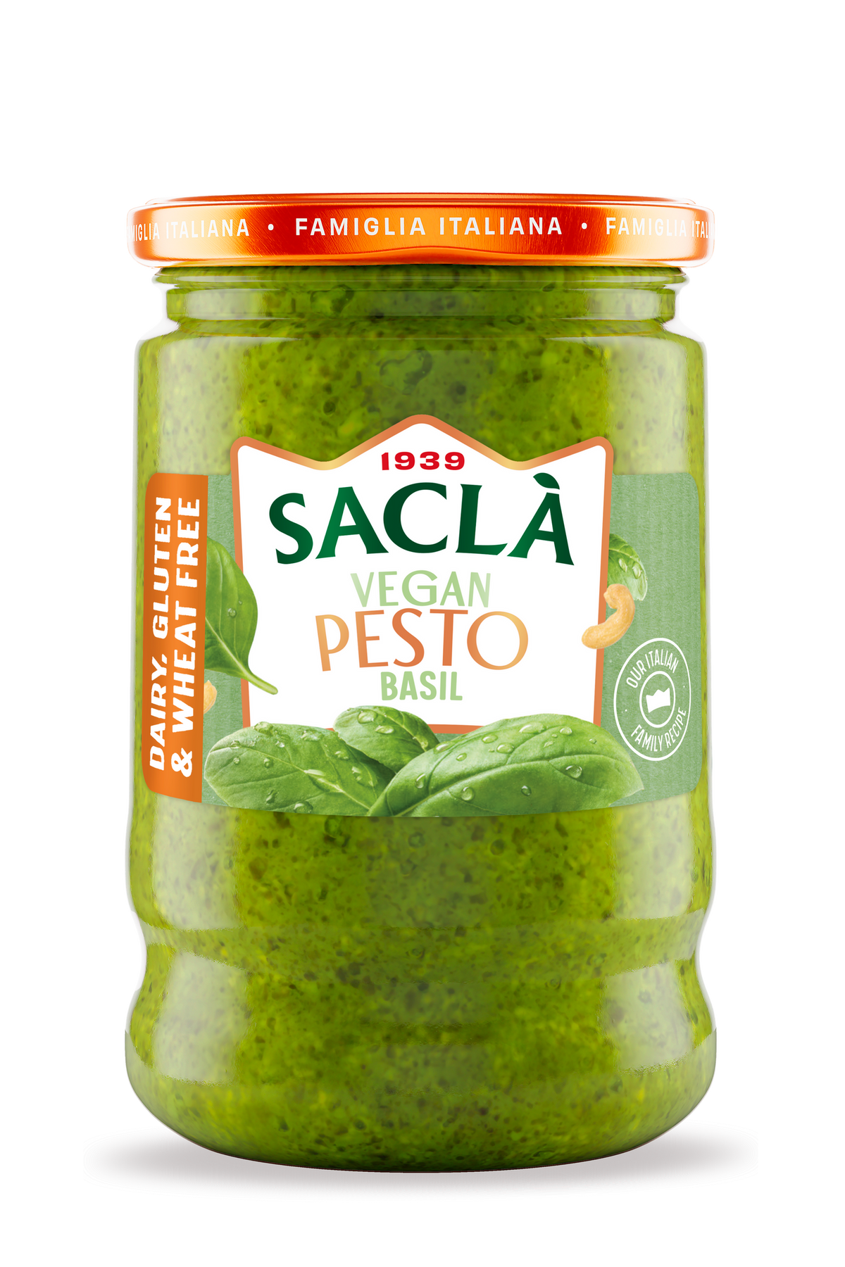 Sacla Pesto Basil 190gr glutenfree