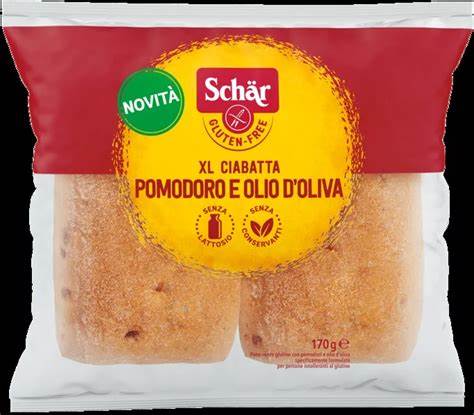 Schar Ciabatta XL Tomato & Olive oil glutenfree 170gr
