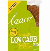 Leev Organic Low Carb Flax seeds Crackers 80gr