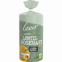 Leev Organic Lentil Rosemary Wafers 100gr glutenfree