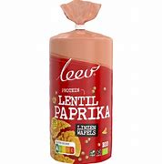 Leev Organic Lentil Paprika Wafers 100gr glutenfree