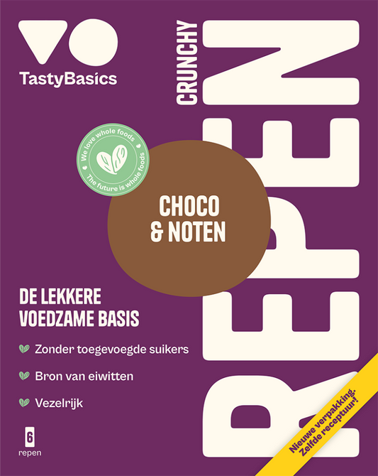 TastyBasics Mueslibar 6x Chocolate and Nuts 138gr