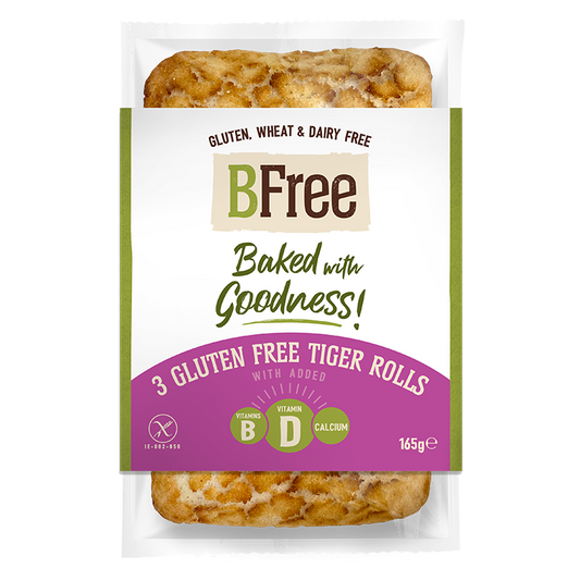 BFree Tiger Bread Rolls (3x) 165gr glutenfree