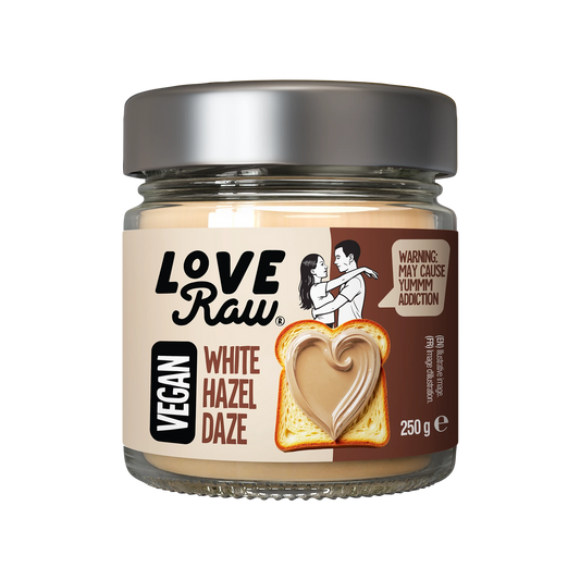 LoveRaw White Hazelnut Spread with coconut sugar 250gr glutenfree