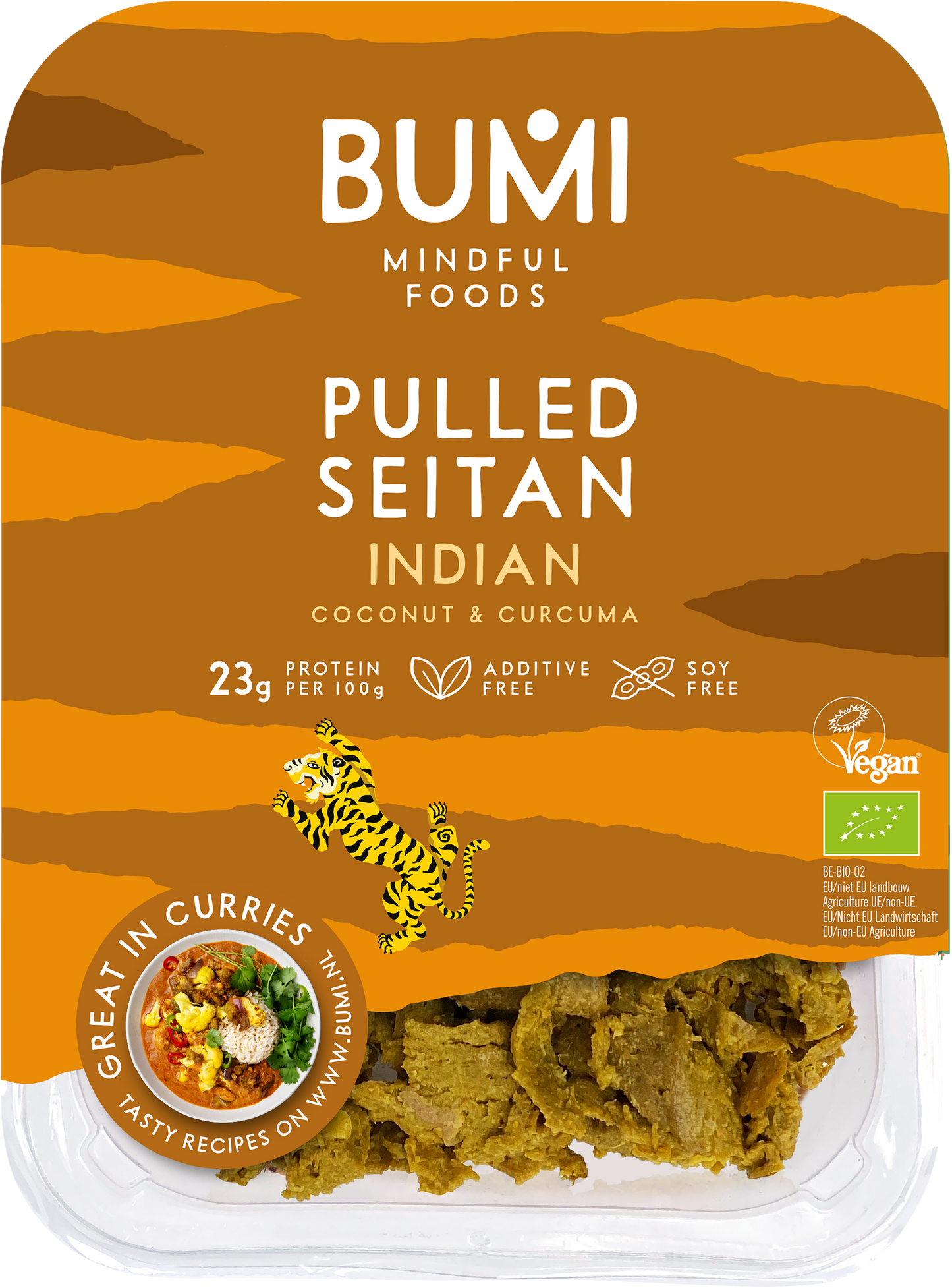 Bumi Pulled Seitan Indian style 175gr