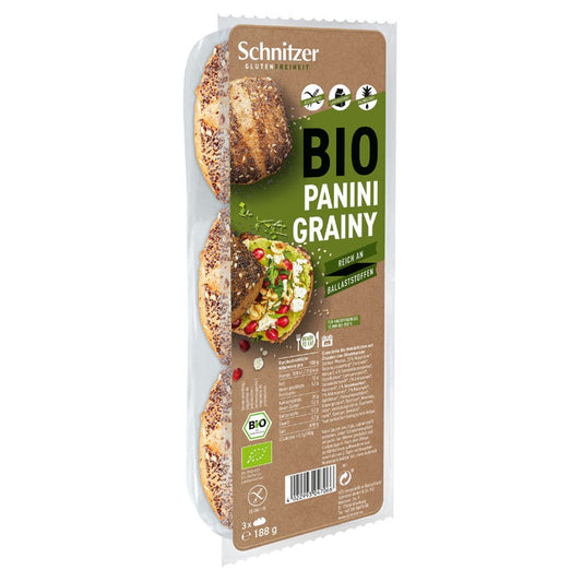 Schnitzer Organic Panini grainy 180gr glutenfree