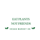 Vegan Market Tote Bag - Eat Plants Not Friends