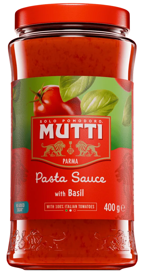 Mutti Pasta sauce Basil 400gr glutenfree