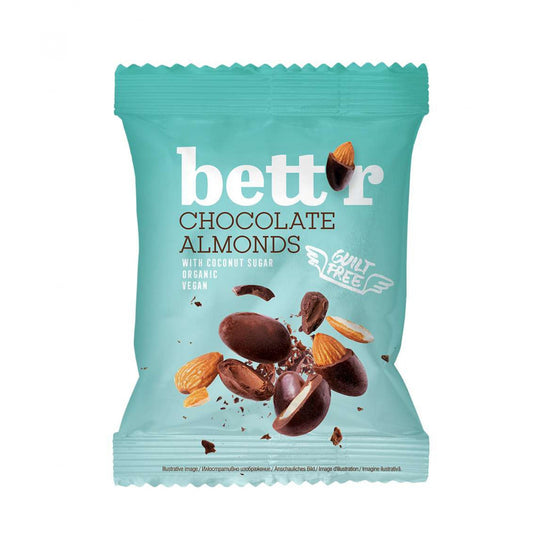 Bettr Organic Chocolate Almond with Coconut sugar 40gr