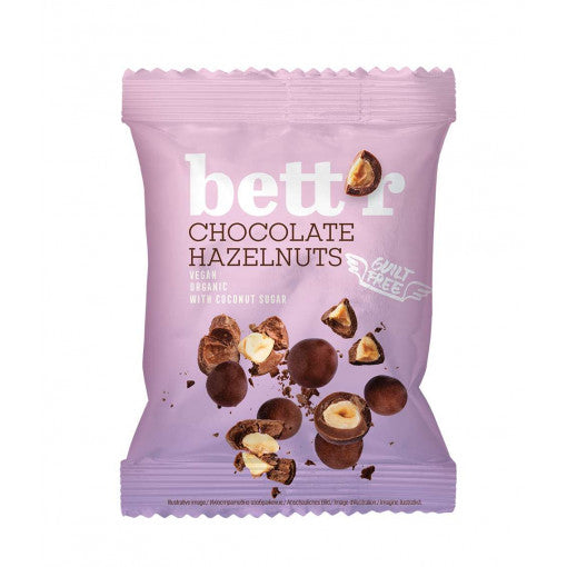 Bettr Organic Chocolate Hazelnut with Coconut sugar 40gr