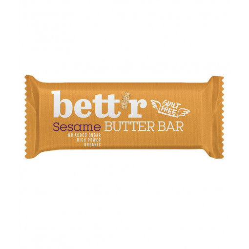 Bettr Organic Wholeseed Sesame bar (glutenfree) 30gr