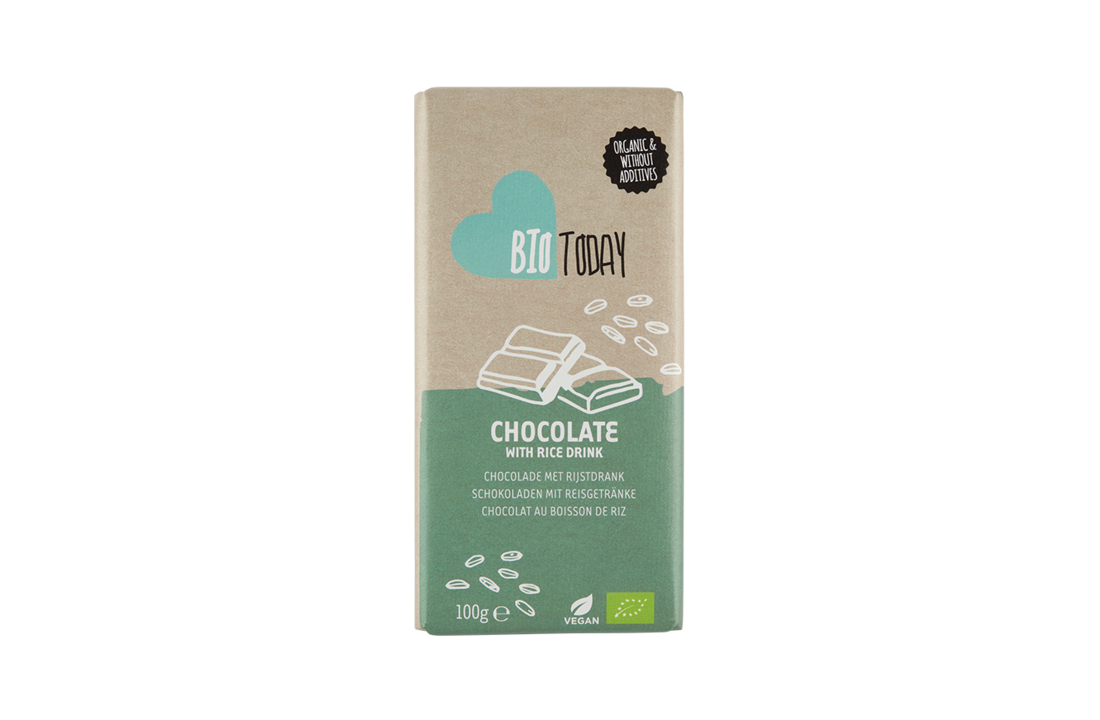 BioToday Organic Chocolate bar Rice Drink 100gr