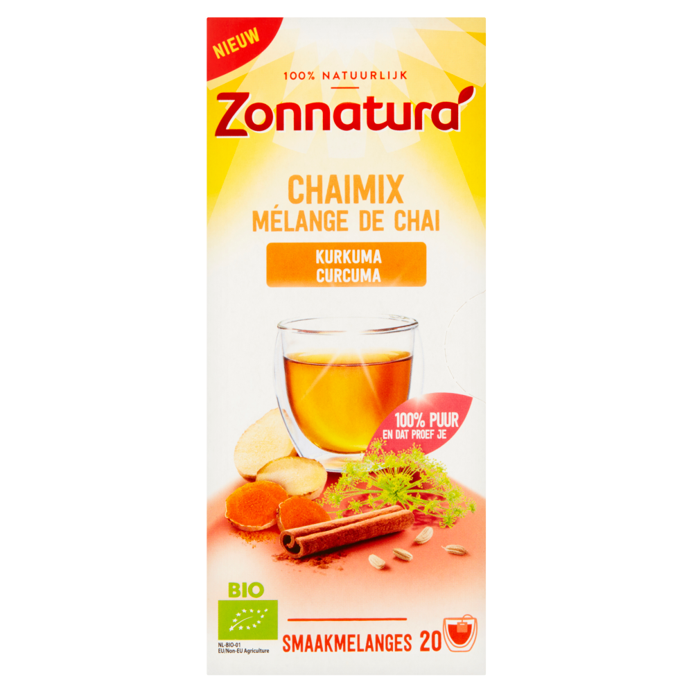 Zonnatura Organic Chaimix Kurkuma Tea 20x