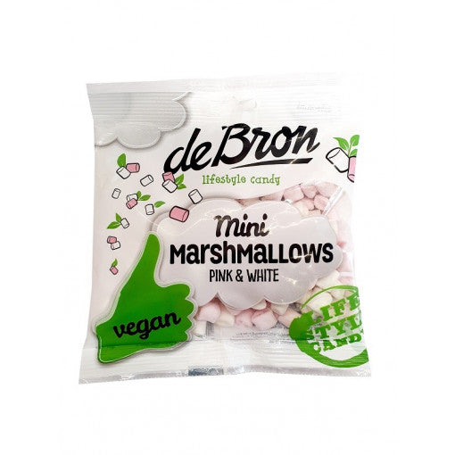 De Bron Mini Marshmallows White and Pink 75gr