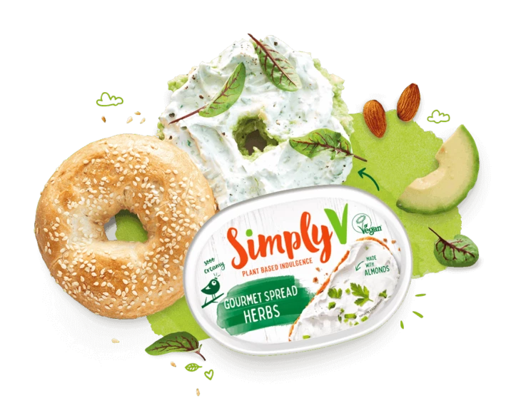 Simply V Cream cheese Herbs 150gr