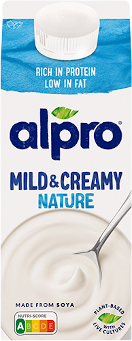 Alpro Yoghurt Natural Mild & Creamy 755gr glutenfree