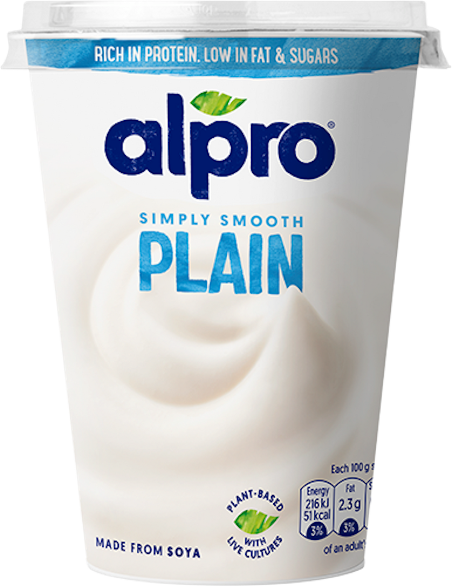 Alpro Yoghurt Natural 500gr glutenfree