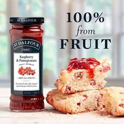 St Dalfour Raspberry Pomegrate 100% Fruit Spread (no sugar added) 284gr glutenfree (Copy)