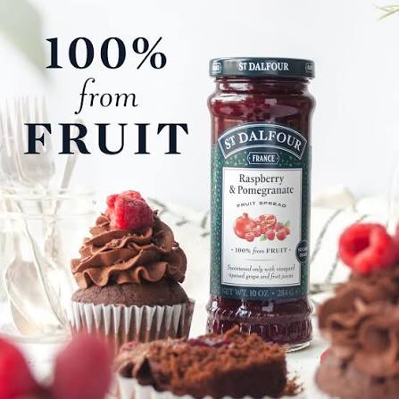 St Dalfour Raspberry Pomegrate 100% Fruit Spread (no sugar added) 284gr glutenfree (Copy)