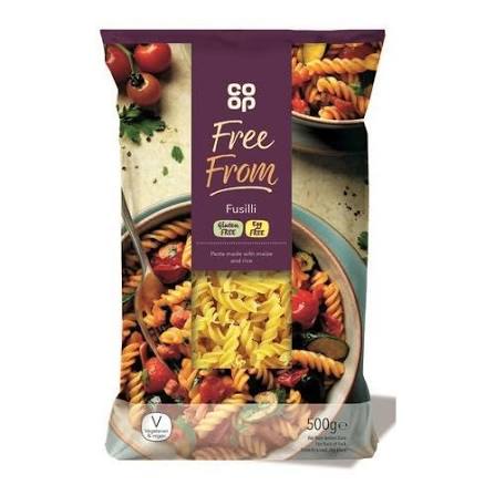 Co Op Fusilli Gluten Free Maize and Rice 500g