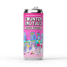 Counter Culture Organic Kombucha Soda Raspberry Elderflower 330ml glutenfree